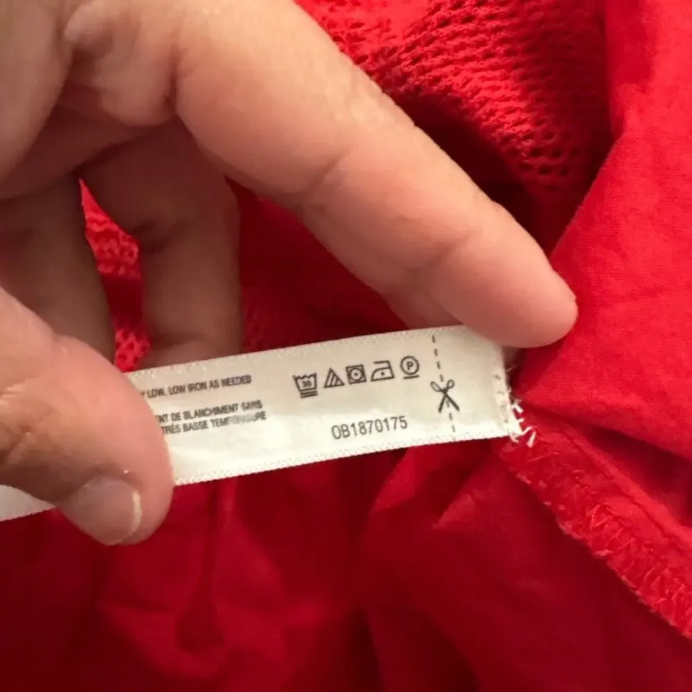 Daily Practice Anthropologie Womens Medium Red Trek Utility Mini Dress Pockets - Picture 9 of 11